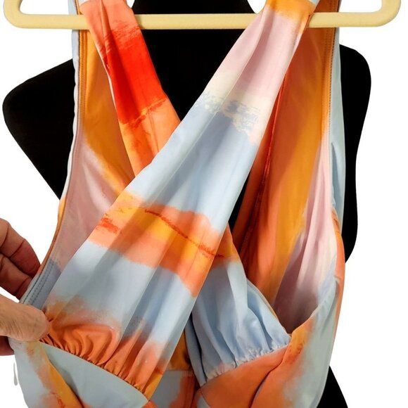 NWT SGI One Piece Color Tie Dye Bathing Suit Size Large - Picture 4 of 13